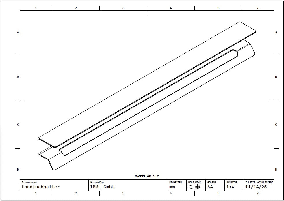 Handtuchhalter aus Metall – Pulverbeschichtet, modern, minimalistisch | In mehreren Farben erhältlich